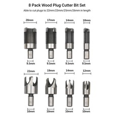 ⁺8Pcs Woodworking Chamfer