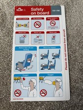 KLM B737-700 Safety Card 2008