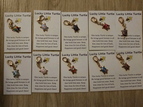 Lucky little turtle keyfob - lucky,