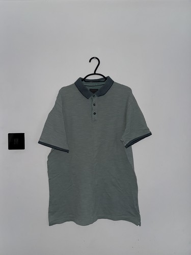 Men blue button polo - blue,
