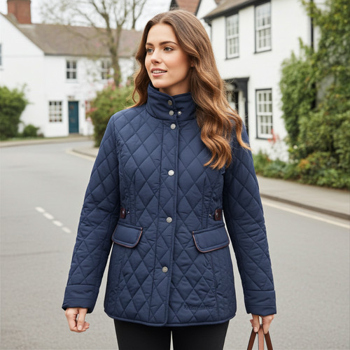 Hazy blue louise quilted - hazy,