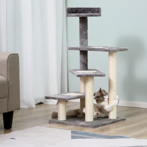 Pawhut cat tree 100cm indoor - pawhut,