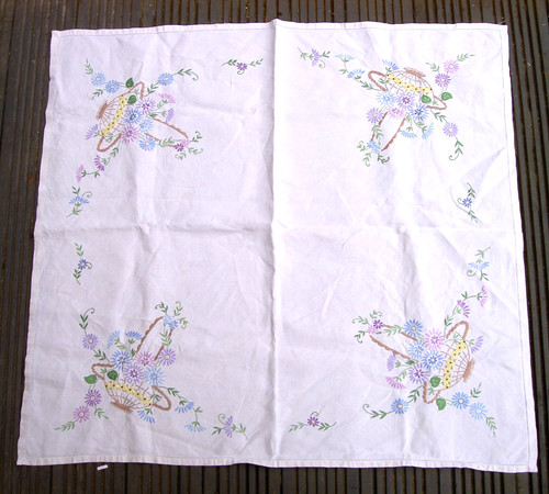 Vintage embroidered square - vintage,