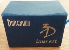 Dimension 3D Laser Art Glass Paperweight  - Golfer