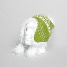 Arctic Fox Knitted Chullo Hat