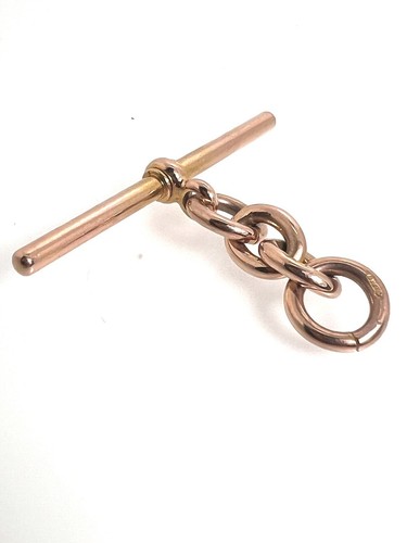 Antique 9ct rose gold bar - antique,