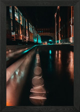 Tram Reflection Framed Wall