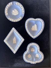 4pc Vintage Wedgwood Blue
