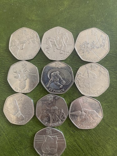 Olympic 50p coins - 10,