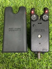 Delkim EV-D RED Bite Alarm With Case And Battery Fitted Immaculate Fishing 🇬🇧