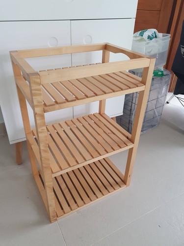 Ikea molger birch shelf - birch, 3-shelf