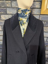 VTG Nuage 100% Wool Coat Navy