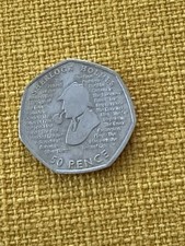 RARE 50p PENCE COIN SHERLOCK HOLMES 2019 160’ ANNIVERSARY SIR ARTHUR CONAN DOYLE