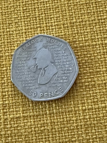 Rare 50p pence coin sherlock - 50p,