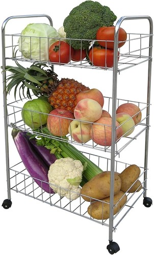Tier fruit trolley basket - 3,