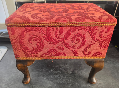 Vintage fabric covere sewing - vintage,