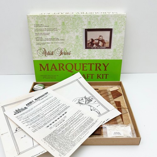 Vintage marquetry craft kit - marquetry,