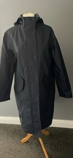 Boden Rubberised hooded rain Coat 10R Navy Blue Ex Condition Min Wear Rrp£125