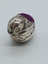 Vintage Silver Hallmarked Bird Pin Cushion - London 1935 - 7g
