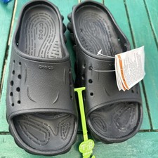 Crocs Echo Slide New Black Sliders Shoes Uk 4 Eur 36