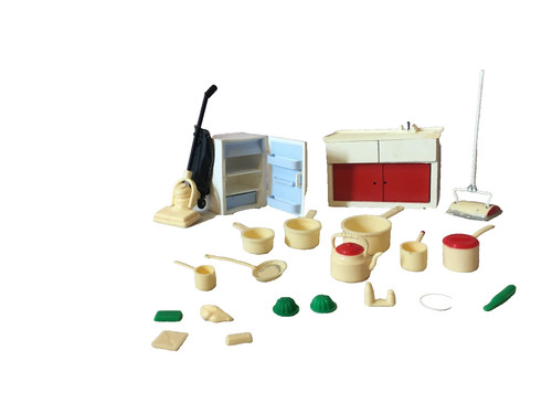 Vintage lundby kitchen set - vintage,