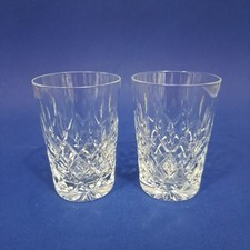 Crystal Glass 2 x Hand Cut