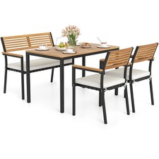 COSTWAY 4-Piece Patio Dining