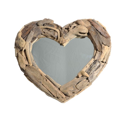 45cm driftwood wall mirror - driftwood,