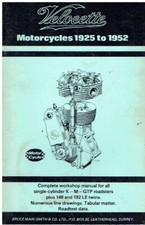 VELOCETTE KSS KTT KTS MAC MOV MSS LE150 LE200 (1925-52) OWNERS REPAIR MANUAL