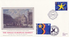 1992 Single Market - Sotheby's PPS 'Silk' - Parliament St H/S - Doubled Brussels
