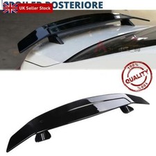 UNIVERSAL CAR REAR BOOT LID BIG RACING LIP SPOILER WING FOR GT STYLE 132CM BLACK