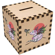'Japanese Tit & Dragon' Money Box / Piggy Bank (MB00091225)