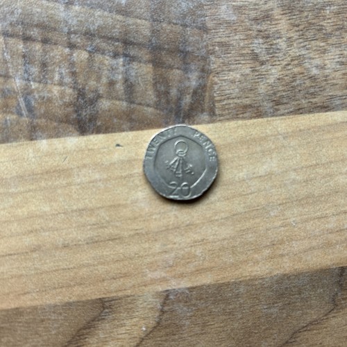 Gibraltar 20p coin keys - coin,
