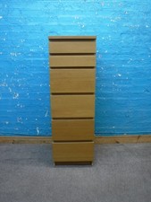 IKEA MALM TALL 6 DRAWER TALLBOY / SLIM CHEST - MIRROR TOP DRAWER - MORE LISTED