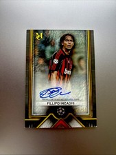 Fillipo Inzaghi 2023-24 Topps Museum Collection UEFA Archival Gold Auto #46/50
