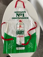 Vintage FAIRY LIQUID APRON. Retro Advertisement. Wipe Clean. Tie Back.
