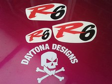 R6 SET RED & BLACK TOP FAIRING NOSE CONE SEAT UNIT DECALS STICKERS