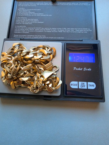 Heavy 9ct solid gold curb - heavy,