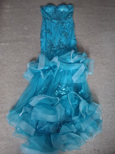 Blue mermaid sweetheart corset - blue,