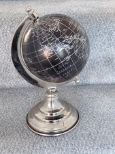 Black & Silver World Globe