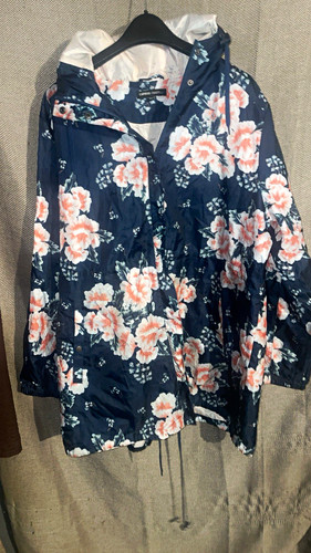 Joules floral blue hooded zip - joules,