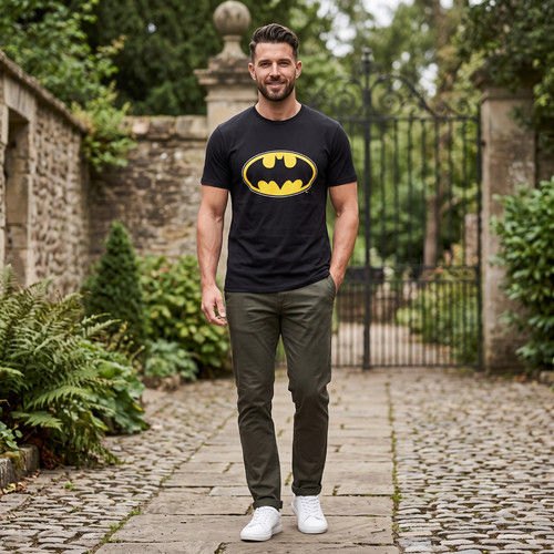 Mens batman shirt black xxl - batman, t-shirt