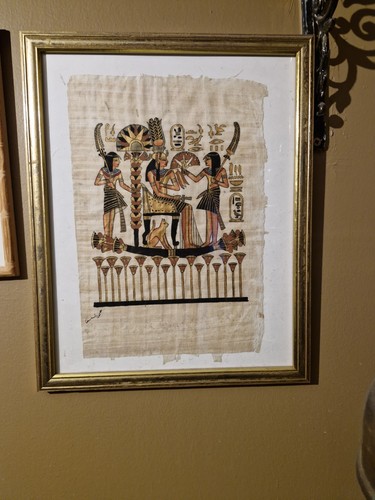 Vintage egyptian papyrus - egyptian,