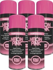 5 x Fluorescent Neon Pink