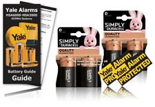 Yale Alarms HSA3000 Siren Battery KIT / INC GUIDE & WINDOW STICKERS / RRP £15.99