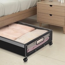 Under the Bed Clothes Shoe Storage Containers Underbed Storage with Wheels