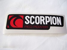 Scorpion Red Power Decal Sticker Vinyl ~ Heat Resistant 