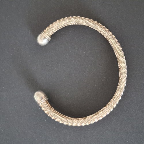 Vintage mesh twisted silver - mesh,