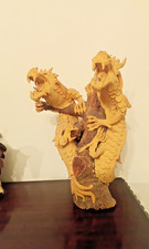 TWO HAND CARVED WOODEN