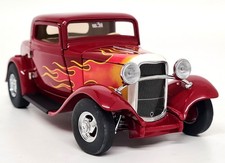 Franklin 1/24 - Deuce Coupe Ford Hot Rod 1932 Red Diecast Scale Model Car